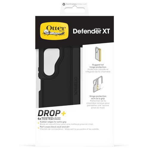 OtterBox Defender XT Case for Samsung Galaxy Z Fold6, Shockproof, Drop proof, Ultra-Rugged, Protective Case, 4x Tested to Military Standard, for foldable phones, Black