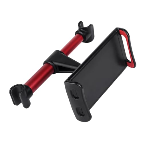 Tofficu 1pc Car Back Seat Headrest Bracket for Phone Tablet Holder Stage Design Compatible All Smartphones Stable Mechanism Red