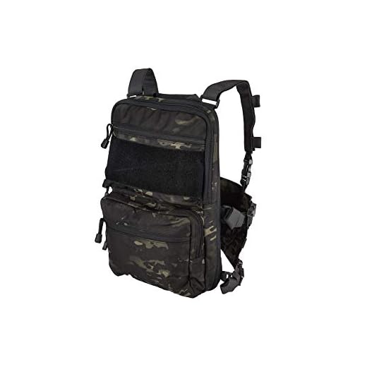 Lancer Tactical 1000D Nylon QD Chest Rig and Backpack Combo (Black Camo)