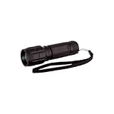 neoLab LED Taschenlampe mit Zoom und Batterien, Schwarz, 115 mm Länge