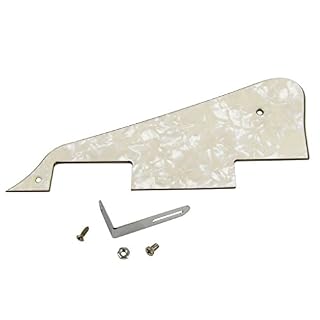 IKN LP Pickguard avec support chromé pour remplacement de guitare de style Gibson ou Epiphone Style Les Paul, perle… - Les Beatles, Paul McCartney, John Lennon, RIngo Starr, George Harrison