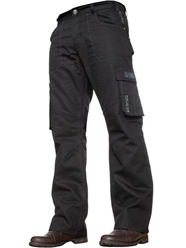 Enzo Pantalon cargo cargo pour homme - Noir - Taille 50 Cover