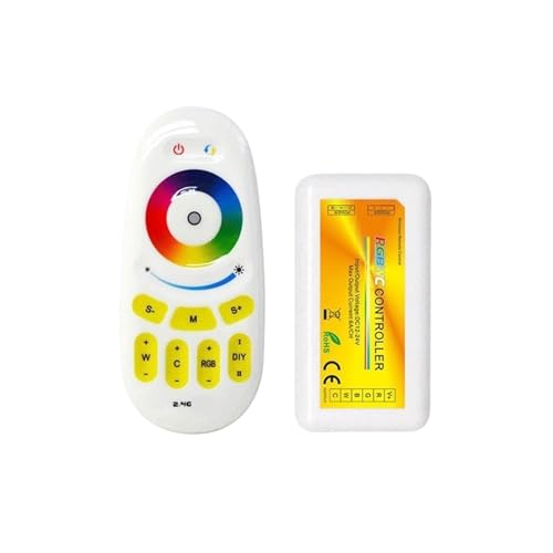 LED2.4G controller RGBWC five-way color temperature controller full touch controller led dimmer LED controller