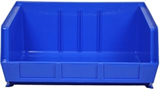 Pack of 5 x Rhino Tuff Bin60 Plastic Storage Parts Bins - Large Stacking Component Box Ideal for Garage Workshop or Warehouse Picking Bin