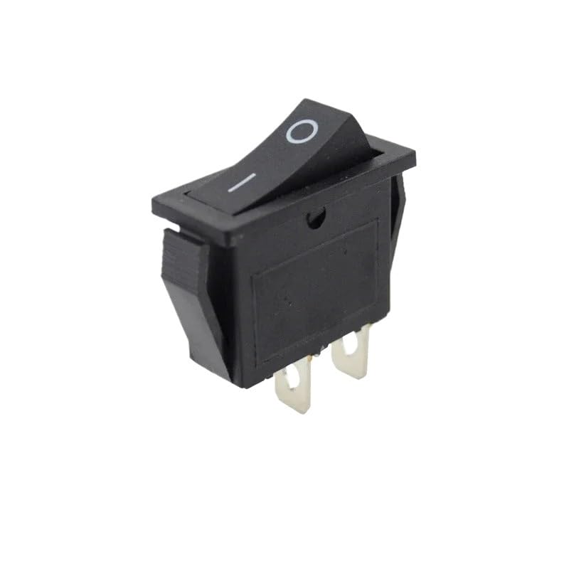 1 interruttore a bilanciere nero, 3 pin, barca, 2 posizioni, 15 A 250 V