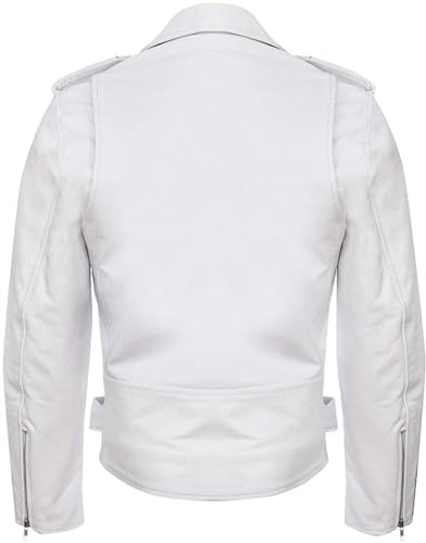 Men Leather Jacket - Lambskin Winter Vintage Motorcycle Biker Jacket, Moto Riding & Racing Jacket3