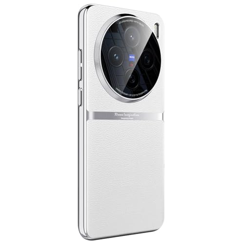 Image of for vivo X200 5G Case PU Leather + Acrylic + PC Shockproof Phone Cover - White