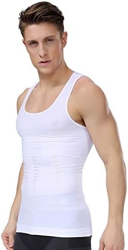 Upgraded Men's Seamless Slimming Body Shaper Vest Abdomen Slim Shirt Compression Tank Shaperwear