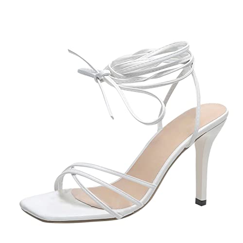 Sandales à plateforme en cuir blanc fini les douleurs aux pieds grâce aux sangles solides