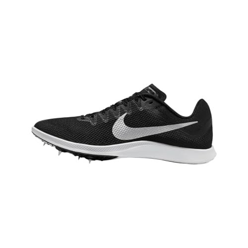 Nike Zoom Rival Track & Field Distance Spikes (FZ9653-001, Black/Black/Metallic Silver) Size 10