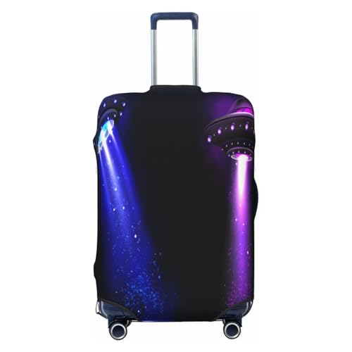 Ufo Alien Space Ships Luggage Cover for Suitcase, Suitcase Cover Protector Fit 25-28 Inch Luggage Travel Accessories, L