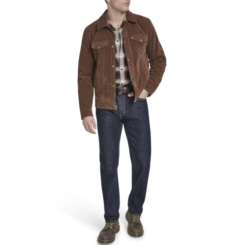 Image of Levi's Men's Faux Leather Classic Trucker Jacket