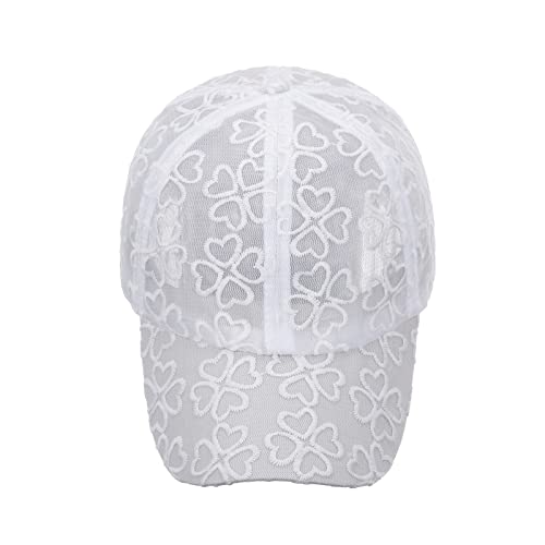 Women Men Mesh Baseball Cap Classic Low Profile Soft Adjustable Unconstructed Dad Hat Breathable Hats (White-3, One Size) #TOP2