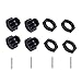 Mesimsple 17mm Wheel Nuts & Wheel Hex Hubs Set AR310904 for Arrma 1/8 Typhon 3S BLX & 550 Mega AR310906 ARA310904 ARA310906 Upgrade Parts Black