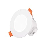 La dimensione della lampada è diametro 86X altezza 50MM, la dimensione del foro di montaggio nel soffitto varia dal diametro 65-80MM.