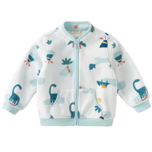 DAVE & BELLA Kids Printed Polar Fleece Jacket Toddler Baby Boys G...