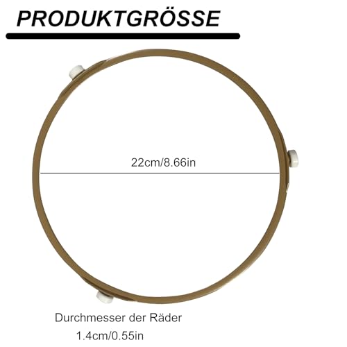 Cfcyhla Universal Mikrowelle Drehring - Ring Drehscheibe Halter - Zubehör für die meisten Mikrowellenherdmodelle Mikrowelle Drehring Universal 22cm Mikrowellenzubehör