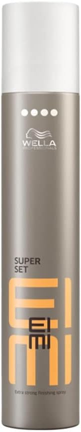 Wella EIMI Super Set Haarlack – Fixing Spray für extra starken, zuverlässigen Halt – mit UV-Schutz-Formel und Schutz vor Feuchtigkeit und Hitze