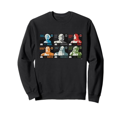 Sweat Star Wars The Bad Batch avec citations et visages de la Force