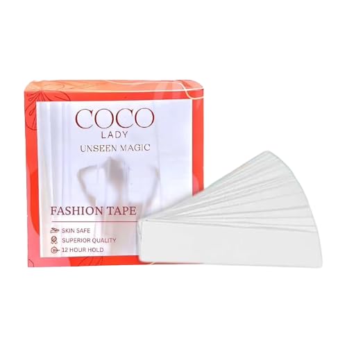 coco lady Double Sided Fashion Tape for Clothes | Premium, Transparent, Skin Friendly, Strong Hold, Sweatproof Body Tape | 36 Strips-picture-1