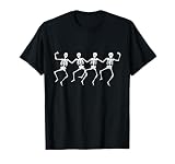 Dancing Skeletons - Spooky Funny Halloween Party Graphic T-Shirt