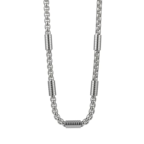 Image of THE MEN THING Chain for Men, Luxury Pure Titanium Steel Chain | Silver Stainless Steel Chain | Necklace Jewellery for Men & Boys