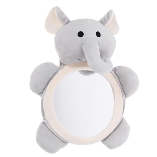 IWOWHERO Rearview Mirror for Car Safety Mirror Large Size Easy Install Cartoon Animal Design