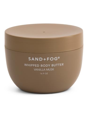Sand + Fog Whipped Body Butter, Vanilla Musk Scent, 16.9 Fl Oz