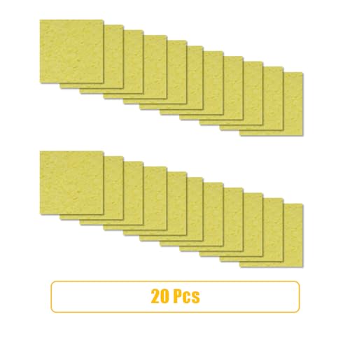 Image of 20-Pack Soldering Iron Cleaning Sponge, 2.4 inch x 2.4 inch Square High Temperature Sponges for Welding Clean Pads
