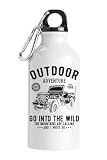 Outdoor Adventure Go Into The Wild Tourist Borraccia bianca