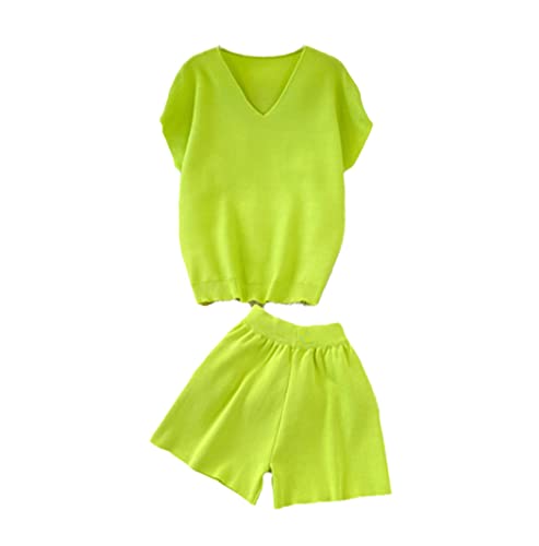 Ensemble en tricot avec short taille haute : le confort stretch en taille unique