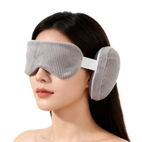 Almohada de viaje 2 en 1 con máscara de poliéster miniatura 1