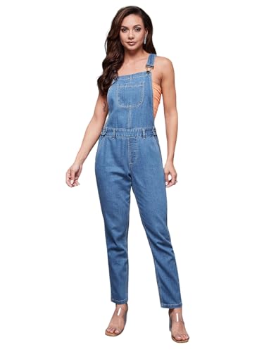 Miss Chase Blue Denim Dungaree(MCSS18DEN04-07-115-26_Blue_26)