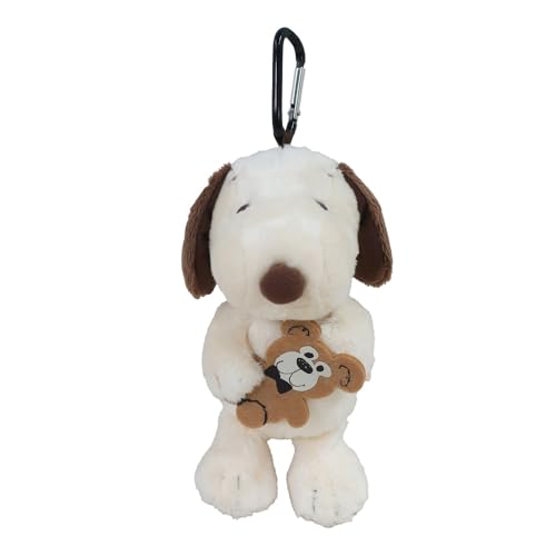 ナカジマコーポレーション(Nakajima Corporation) ピーナッツ スヌーピー&ベア ぬいぐるみエコバッグ 215413-25 H18×W9×D10cm