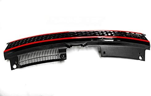 Front Grill Compatible with Volkswagen Golf VI Hatchback Variant RS-244 Front Central Sport Grill Grille Sport Black