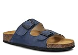 Semelle intérieure en daim souple : la semelle intérieure recouverte de cuir véritable des pantoufles assure un climat agréable pour les pieds et est idéale pour un confort durable, tout au long de la journée.