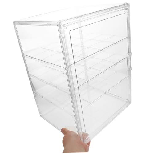 Vitrina panadería transparente con estantes ajustables para repostería 4