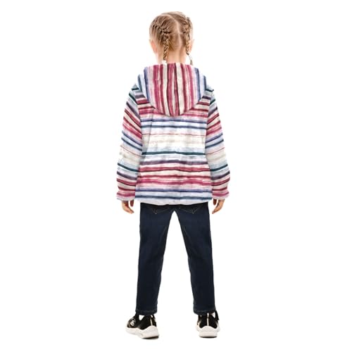 Grunge Stripes Trendy Sherpa Jacket4