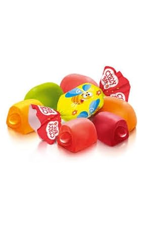 Roshen Crazy Bee Jelly Candy, Assorted Fruit Flavors with Soft Fruit Filling, Bulk 2.2 lbs (1 kg), Approx. 150 Pieces Individually Wrapped Gems, Kosher & Halal, Made with Natural Juice