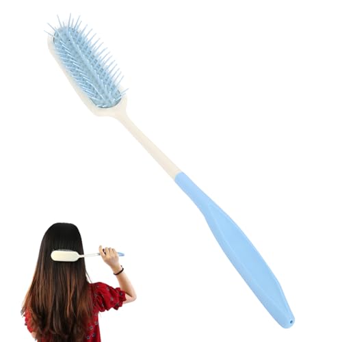 Peine Largo para Personas Mayores - Ergonómico Curvo Antideslizante, Ideal para Artritis y Movilidad Reducida, Peine de Cuidado Diario