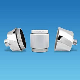 AquaBliss SF400 HD Revitalizing Shower Filter w/an Extra SFC400 Filter Cartridges & 30pc Pack of Sediment Pads (Exclusive Bundle)