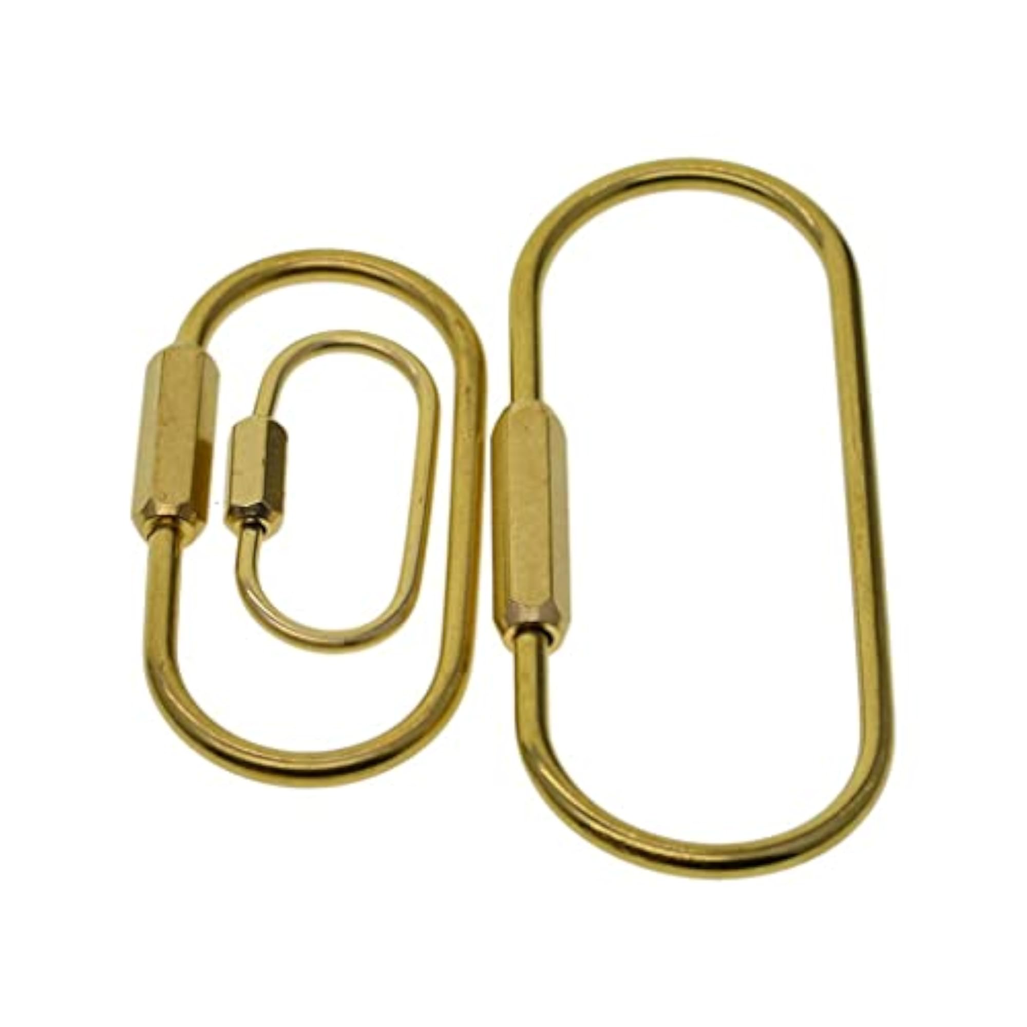 3pcs Durable Brass Screw Lock Clasp Key Chain Buckle
