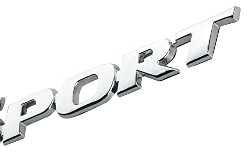 1Pc Sport Racing Car Side Fender Emblem Skirts Badge Logo Trunk Bumper Decal Trim Sticker Accessories (Silver) #TOP3