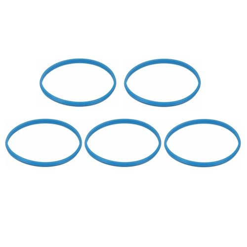Replacement Microphone Rubber Blue Band Ring for Shure BLX288 / B58 Wireless Vocal System Handheld Microphone Grille, 5 Pack