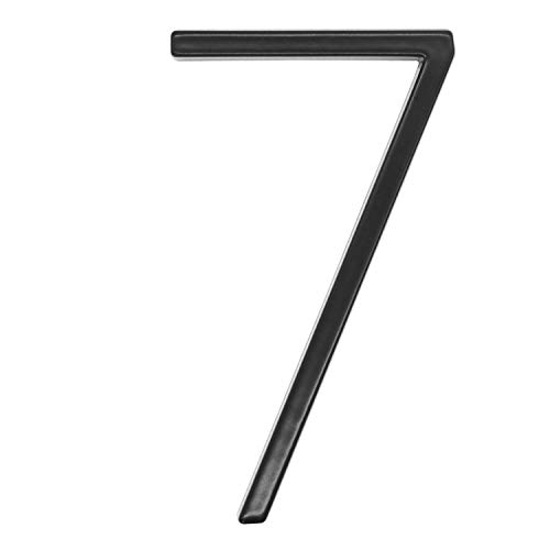 5 Inch House Address Numbers Black Door Numbers Mailbox Numbers Floating Street Numbers Zinc Alloy Number (7)