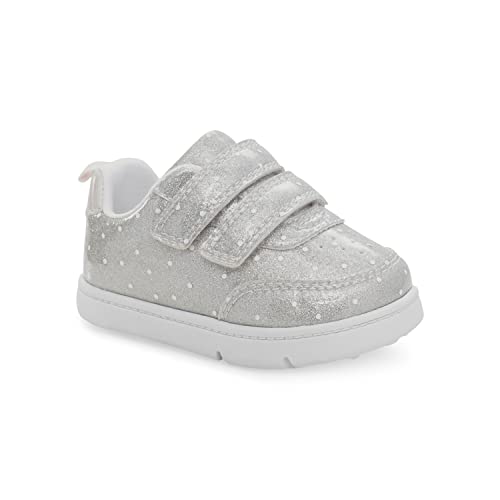 Carter's Every Step Baby Girls Neo2 First Walker Shoe, Silver, 3 Infant #TOP1