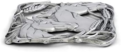 Arthur Court Designs Aluminum Horse with Wheat Trivet Hot Pans Pots Dishes or Teapot 8 inch Diameter