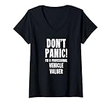 Mujer Valorador de vehículos Camiseta Cuello V