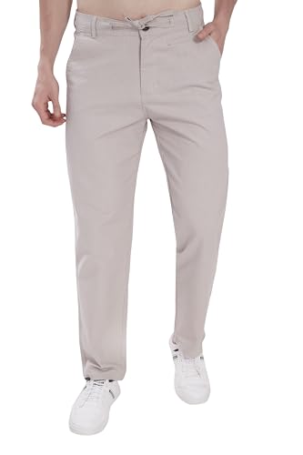 Image of DIVISIVE Men's Relaxed Fit Cotton Linen Blend Trousers