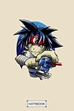  Beyblade A55526 Notebook: Matte Finish Cover, Planner, Journal, 6x9 120 Pages, Lined College Ruled Paper, Diary